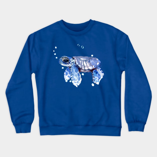 Baby Sea Turtle Crewneck Sweatshirt by surenart